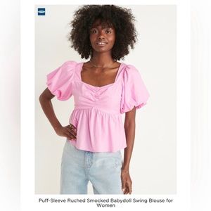 Old Navy Baby Doll Puff Sleeve Top